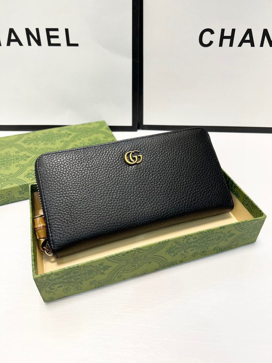 Chanel Black Zip Wallet