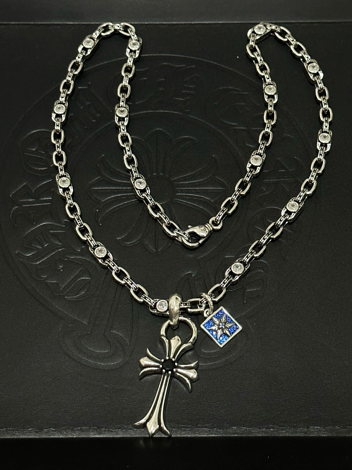 Chrome Hearts Sterling Silver Cross Necklace