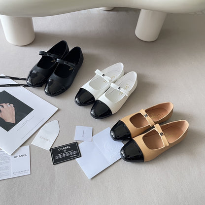 Chanel Leather Square Toe Shoes