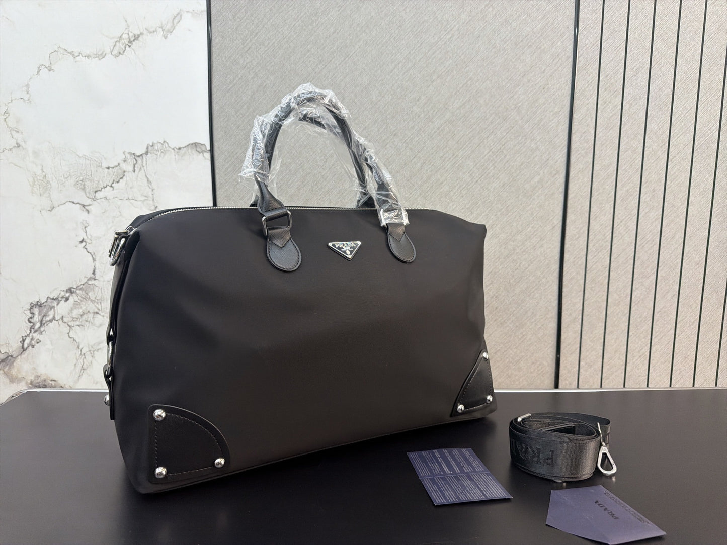 Prada Nylon & Canvas Handbag