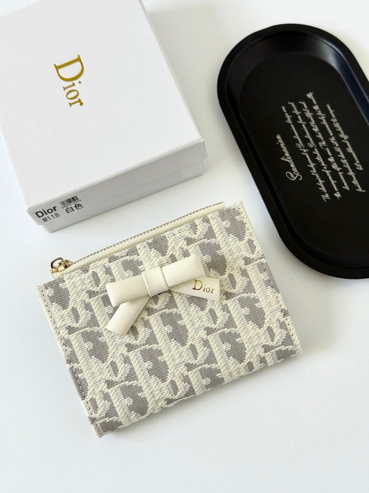 Dior Black Calfskin Leather Wallet