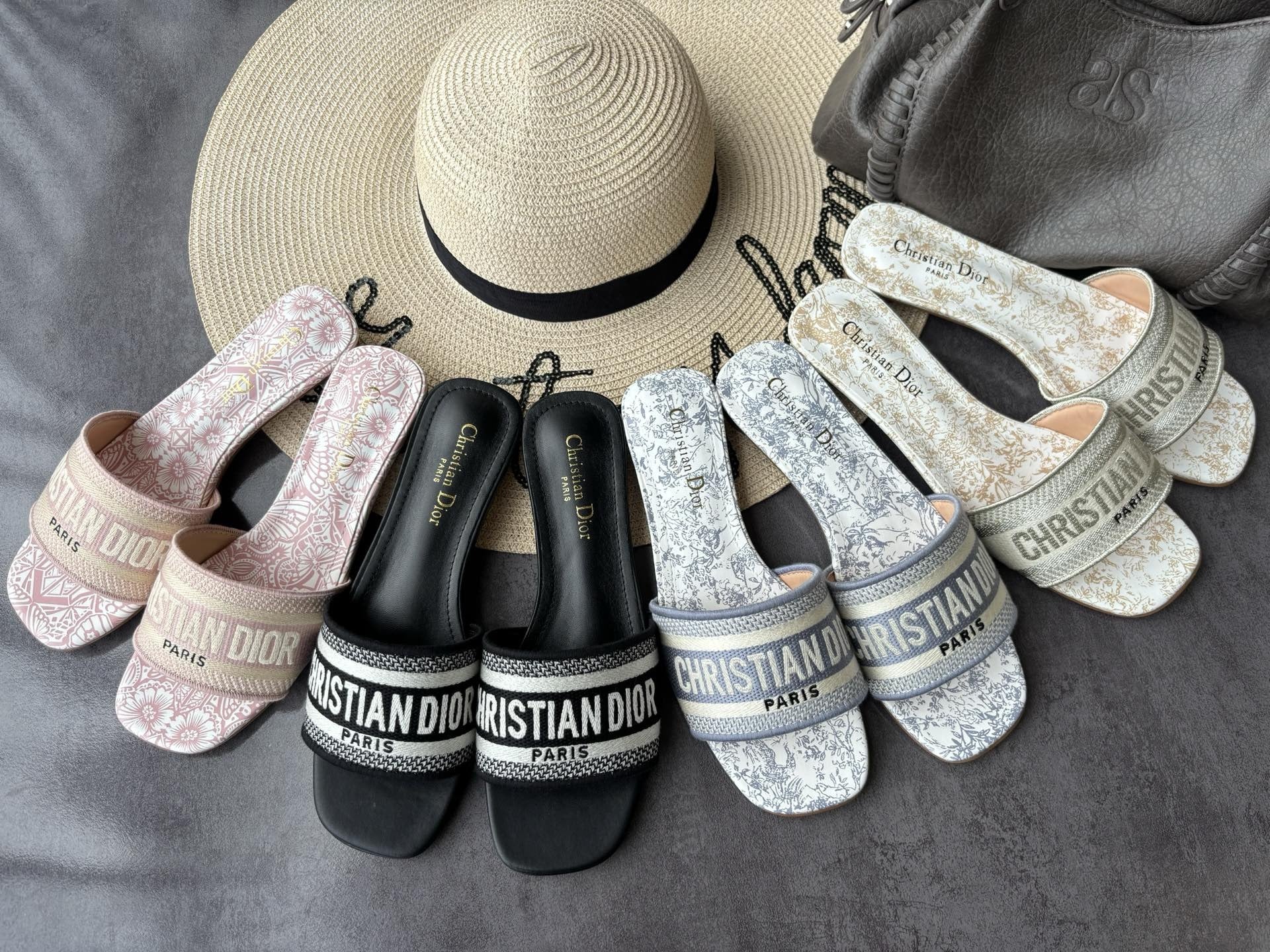 Dior Square Toe Slides