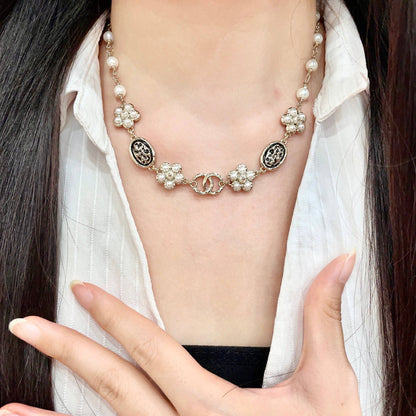 Chanel Logo Necklace