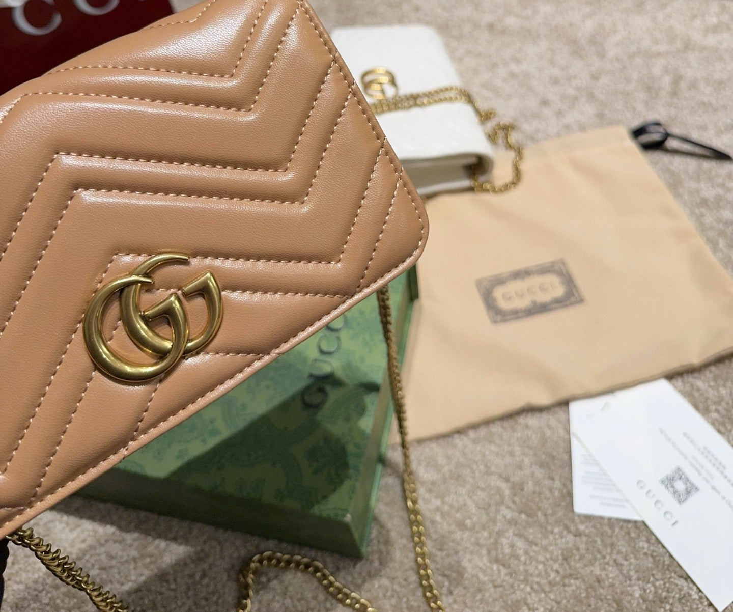 Gucci Leather GG Marmont Handbag