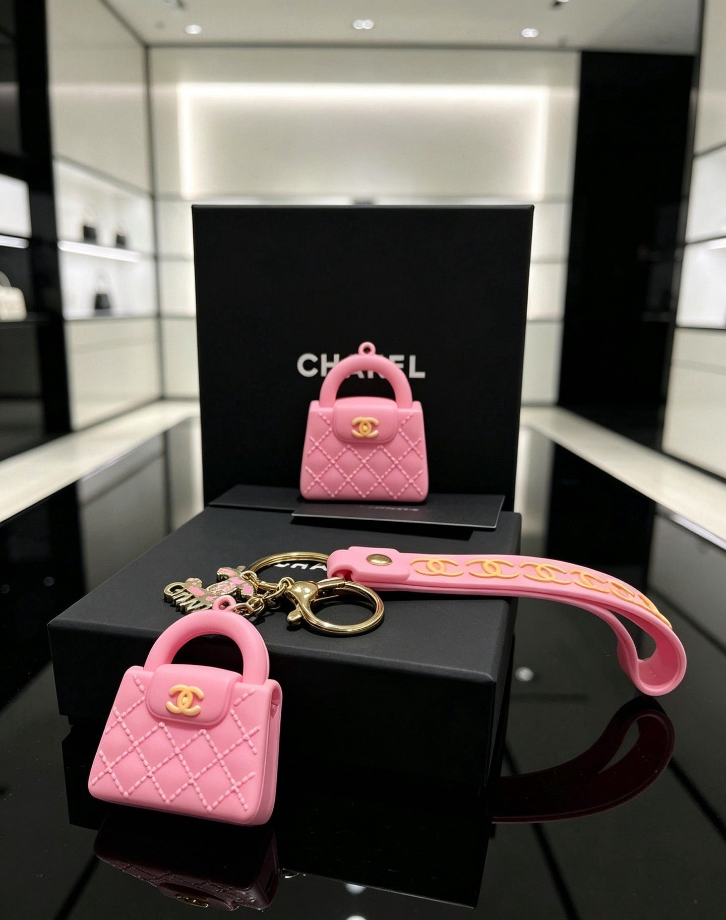 Chanel Vintage-Finish Keychain