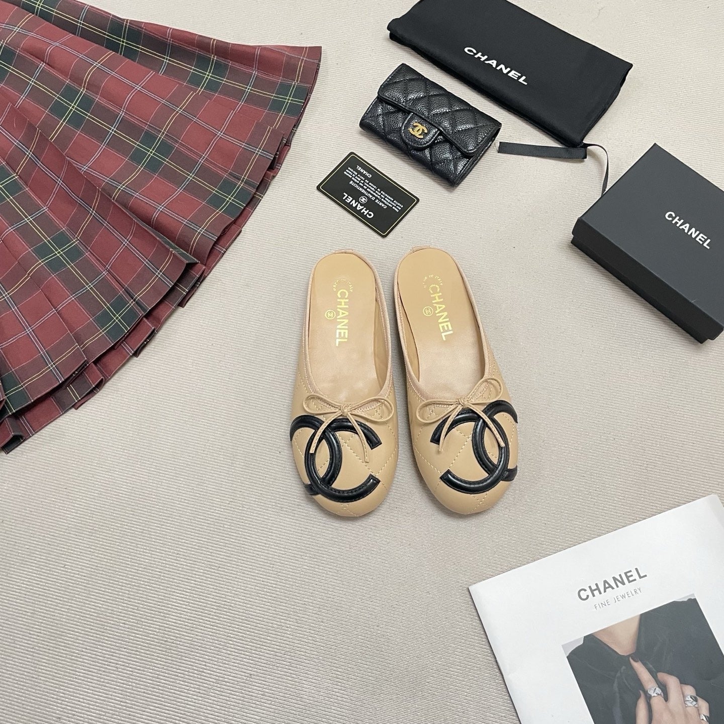 Chanel Leather Ballet Flats