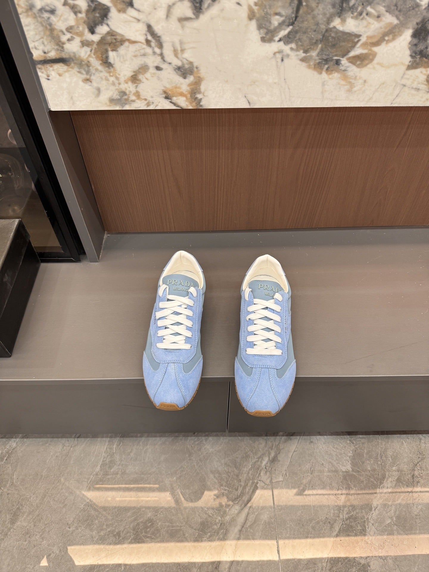 Prada Lambskin Leather Sneakers