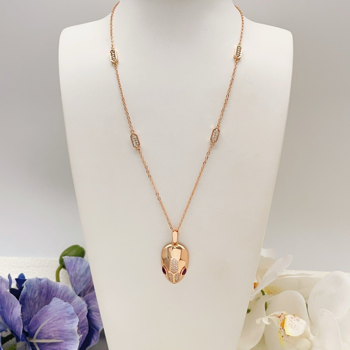 Bvlgari Brass Serpent Necklace