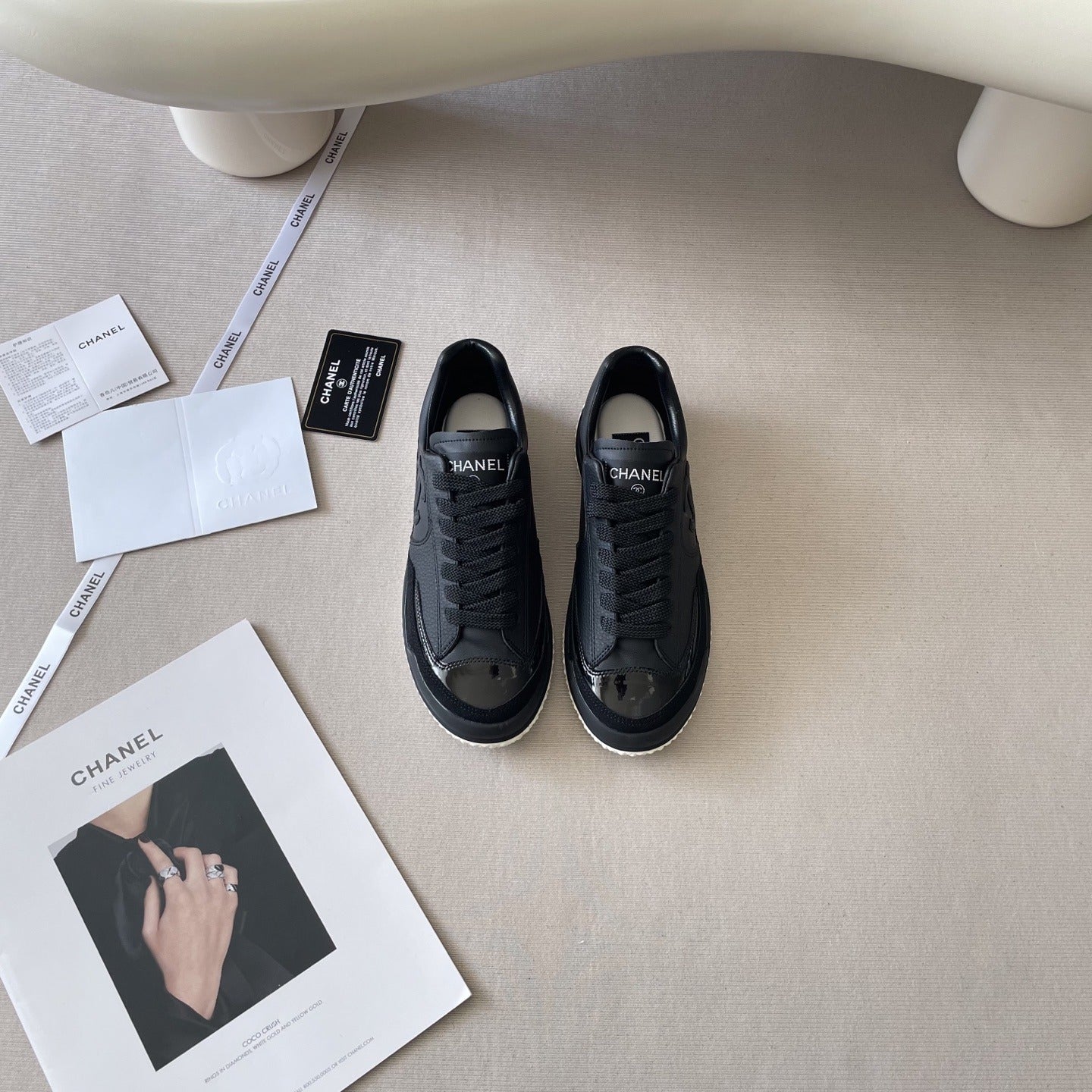 Chanel Leather Colorblock Shoes