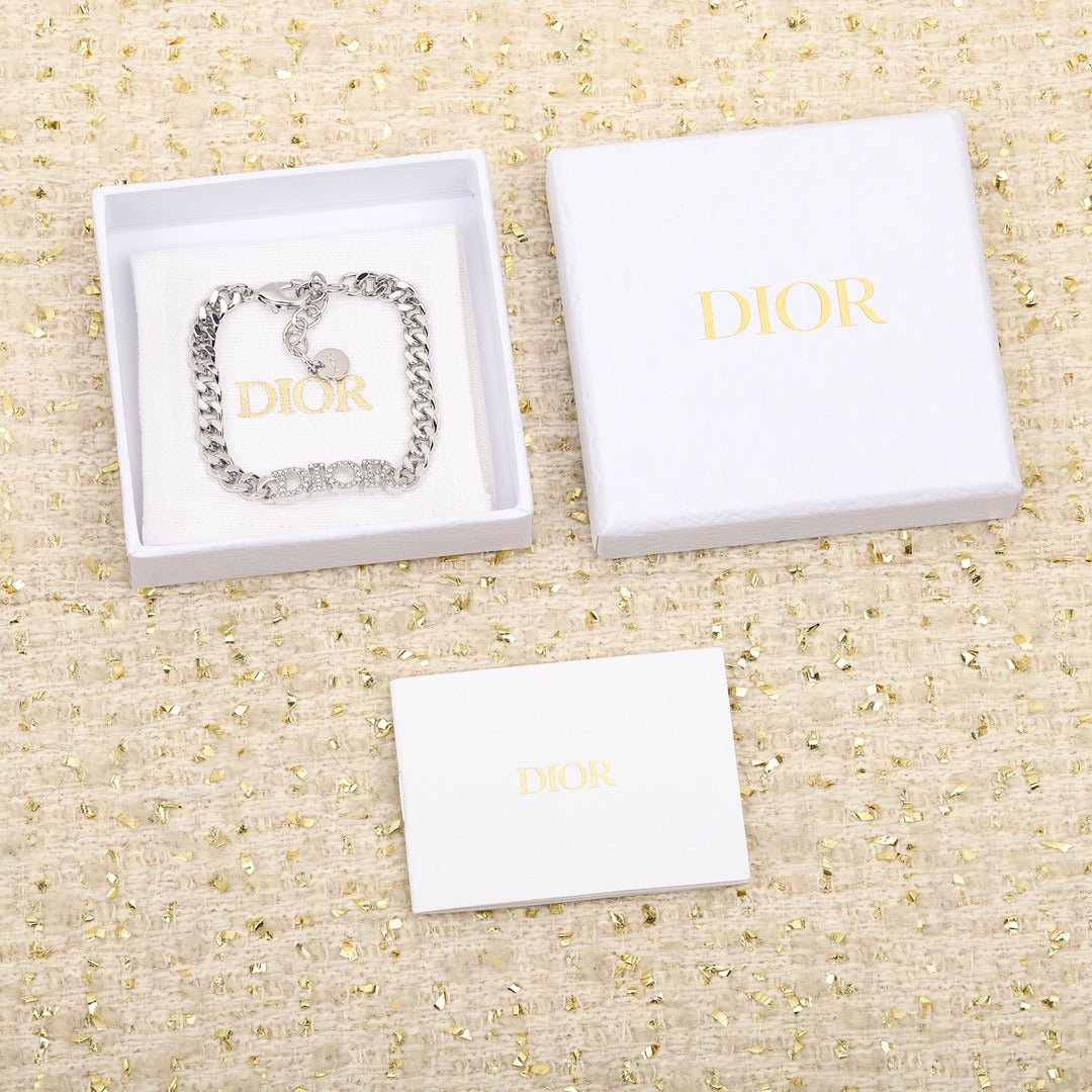 Dior Silver Logo Bracelet