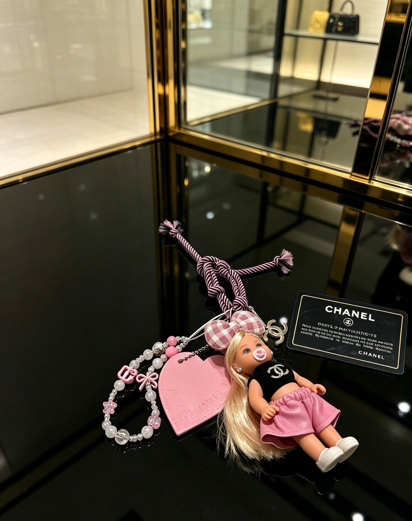 Chanel Vintage-Finish Keychain