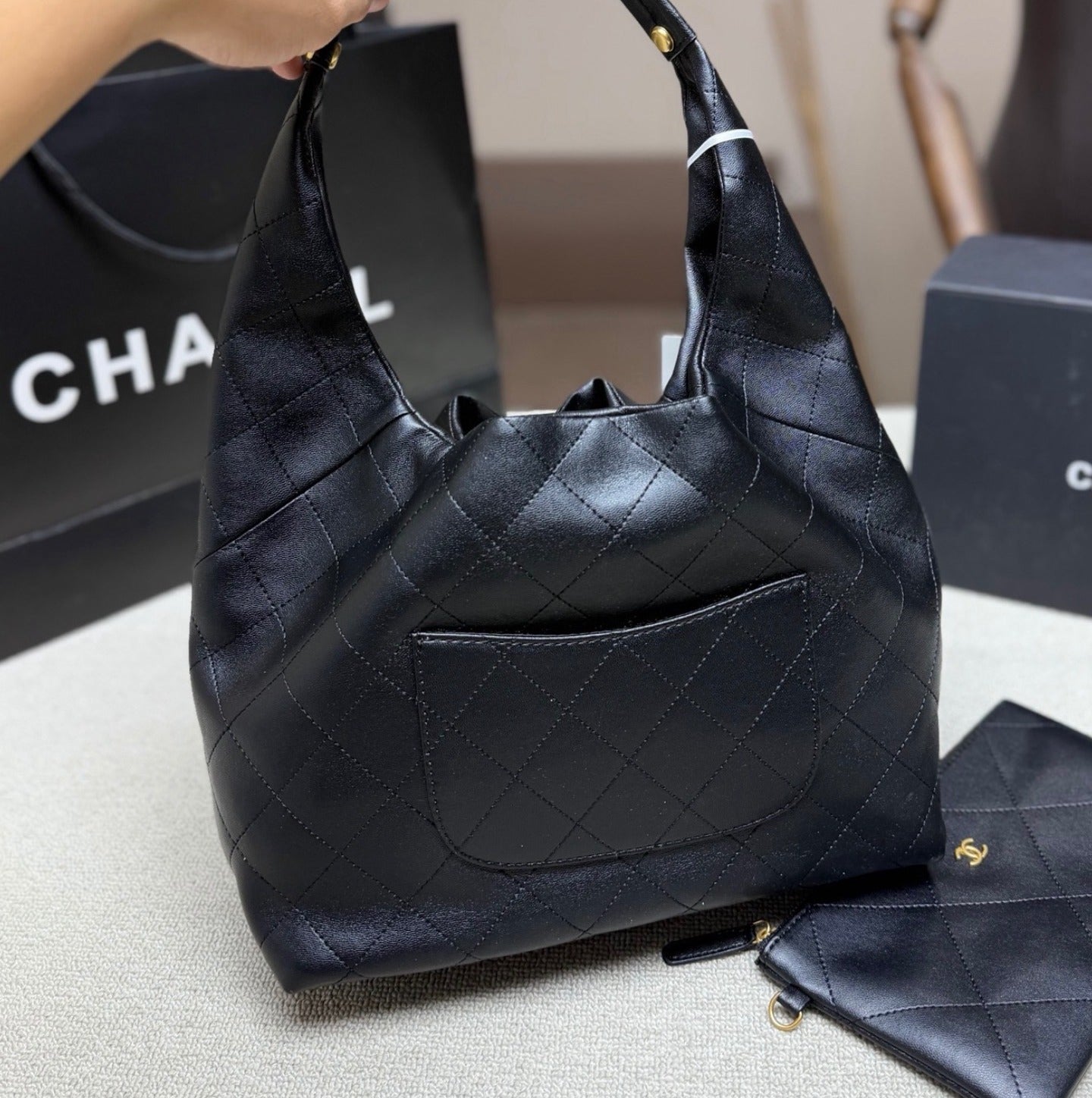 Chanel White Logo Handbag