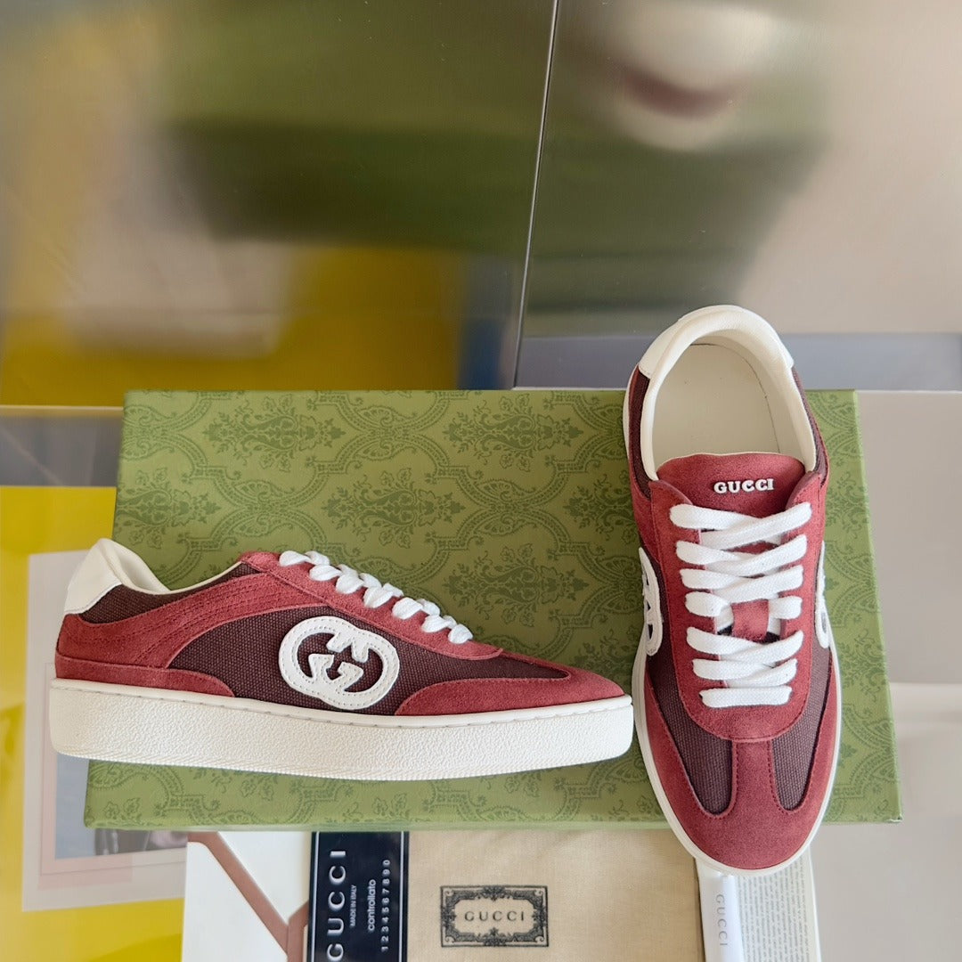 Gucci Leather Logo Sneakers