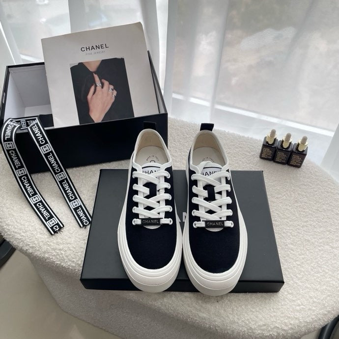 Chanel Canvas Canvas Shoes