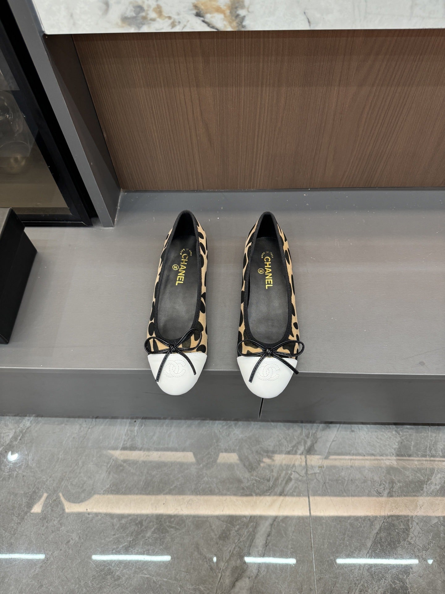 Chanel Lambskin Leather Bow Shoes
