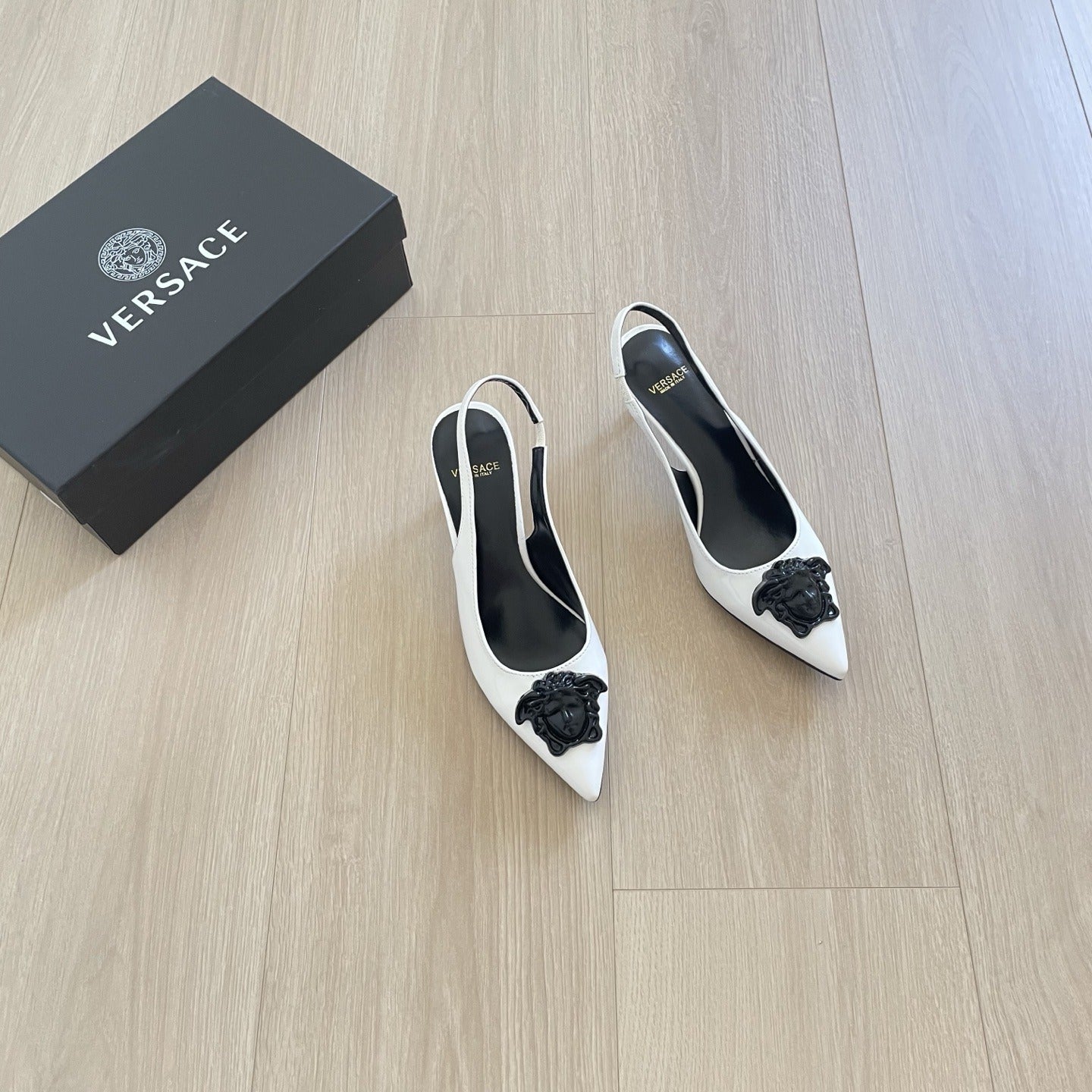 Versace Lambskin Leather Sandals