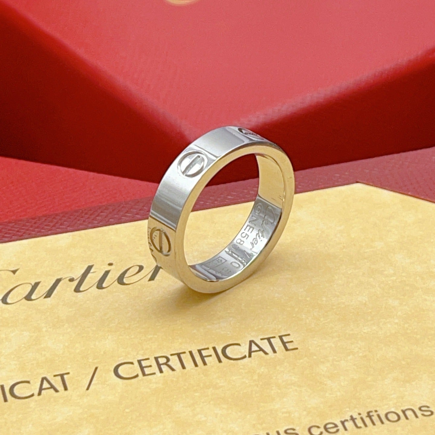 Cartier Silver Brass Ring