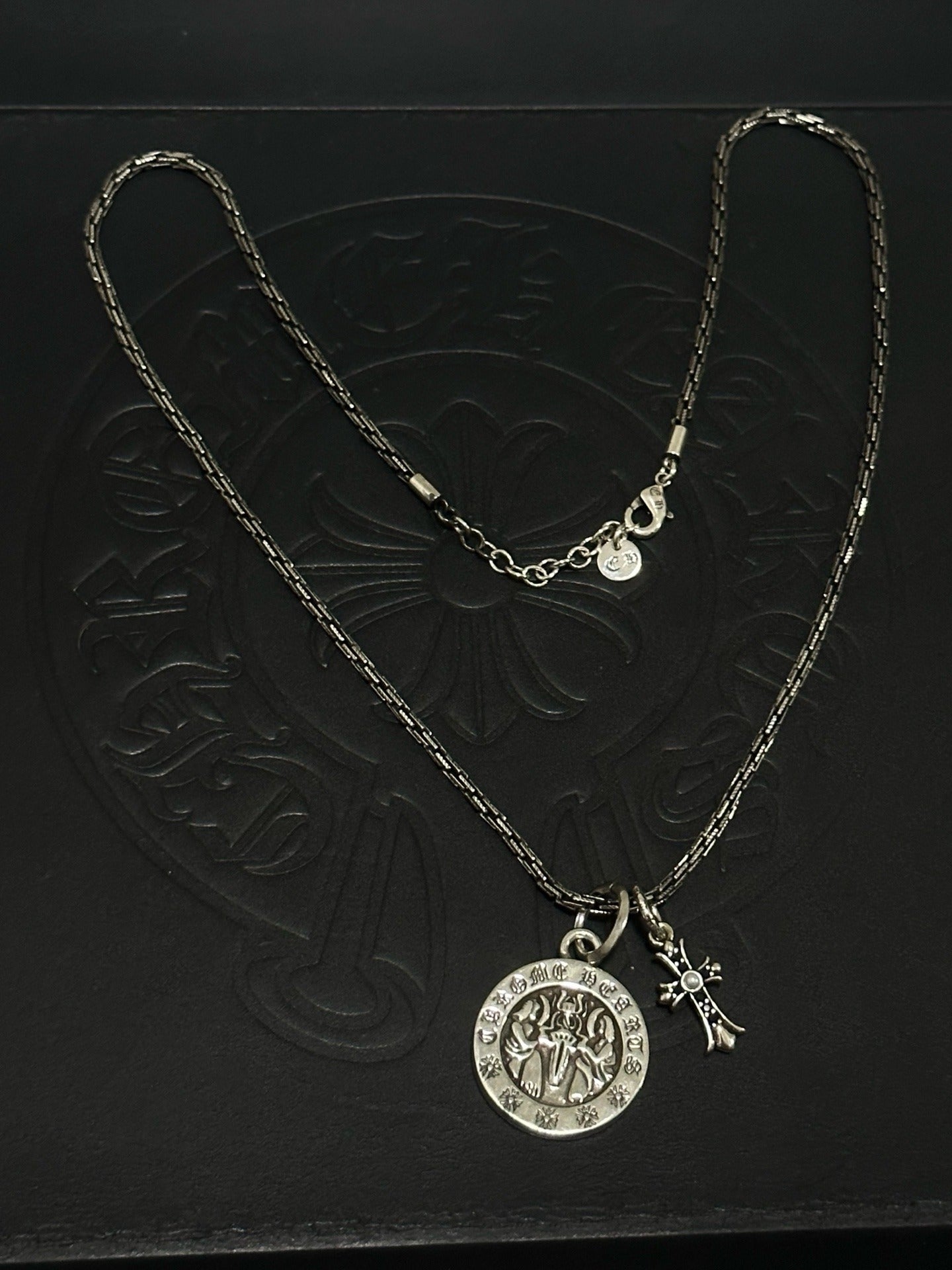 Chrome Hearts Sterling Silver Cross Necklace