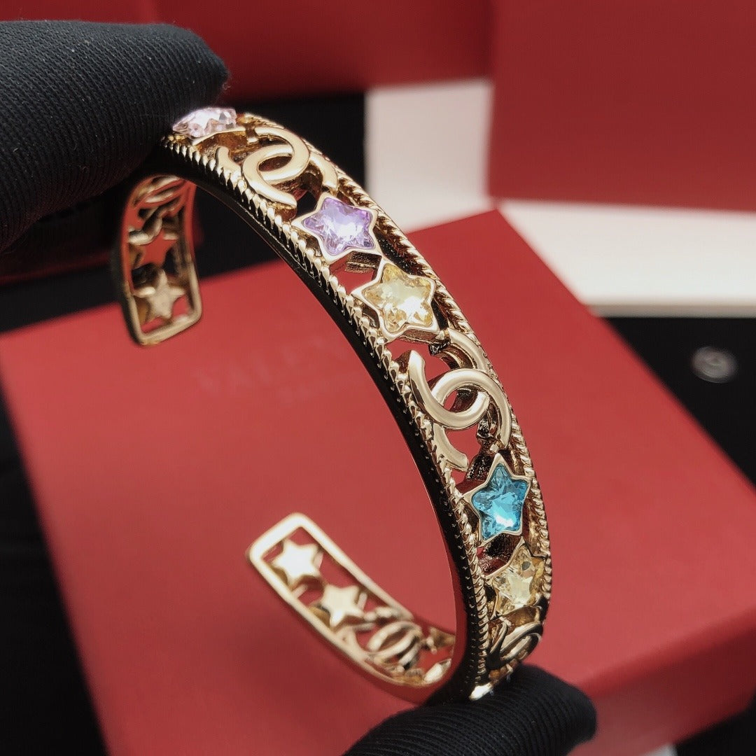 Chanel Brass Star Bracelet