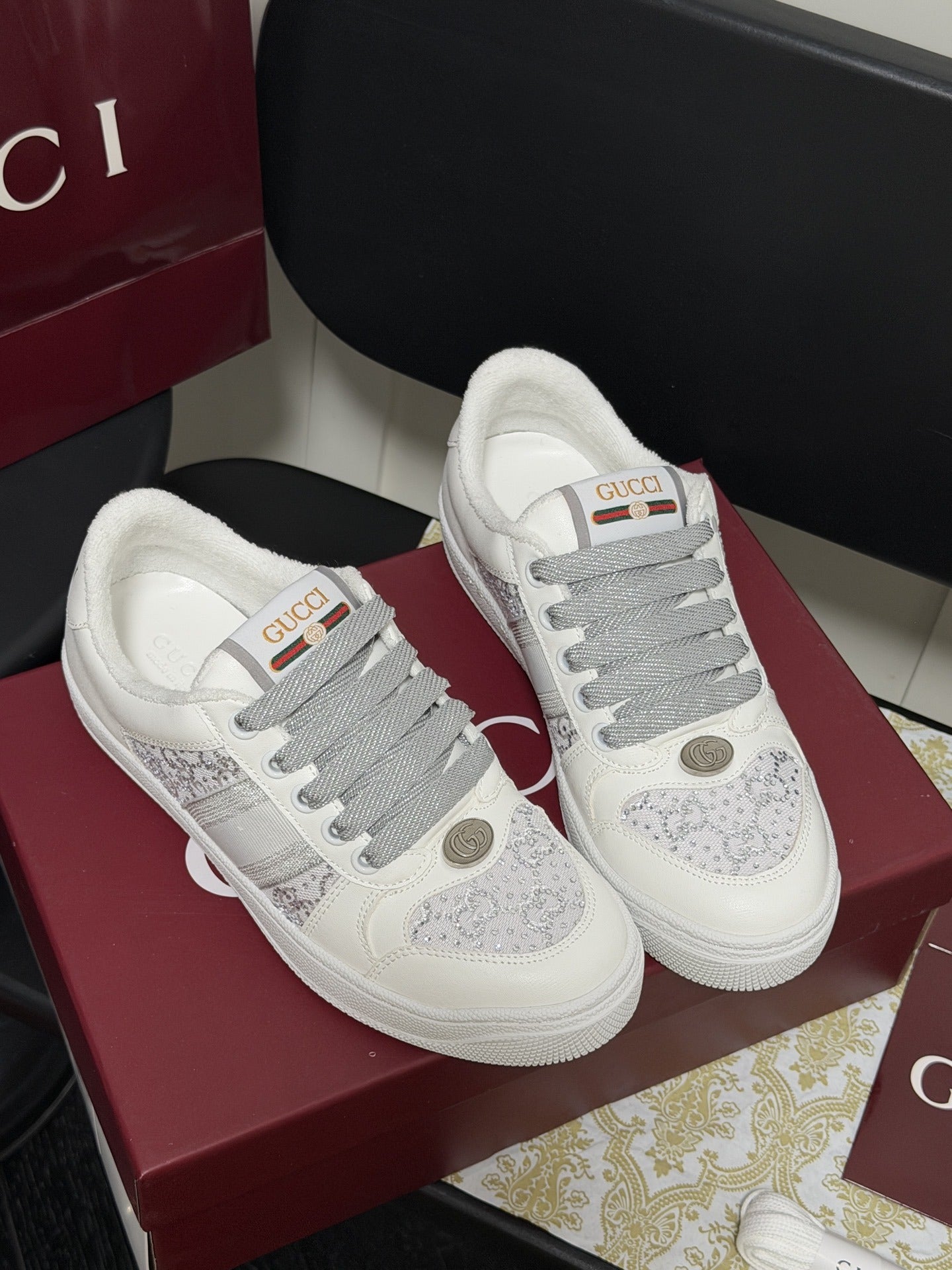 Gucci Crystal Sneakers