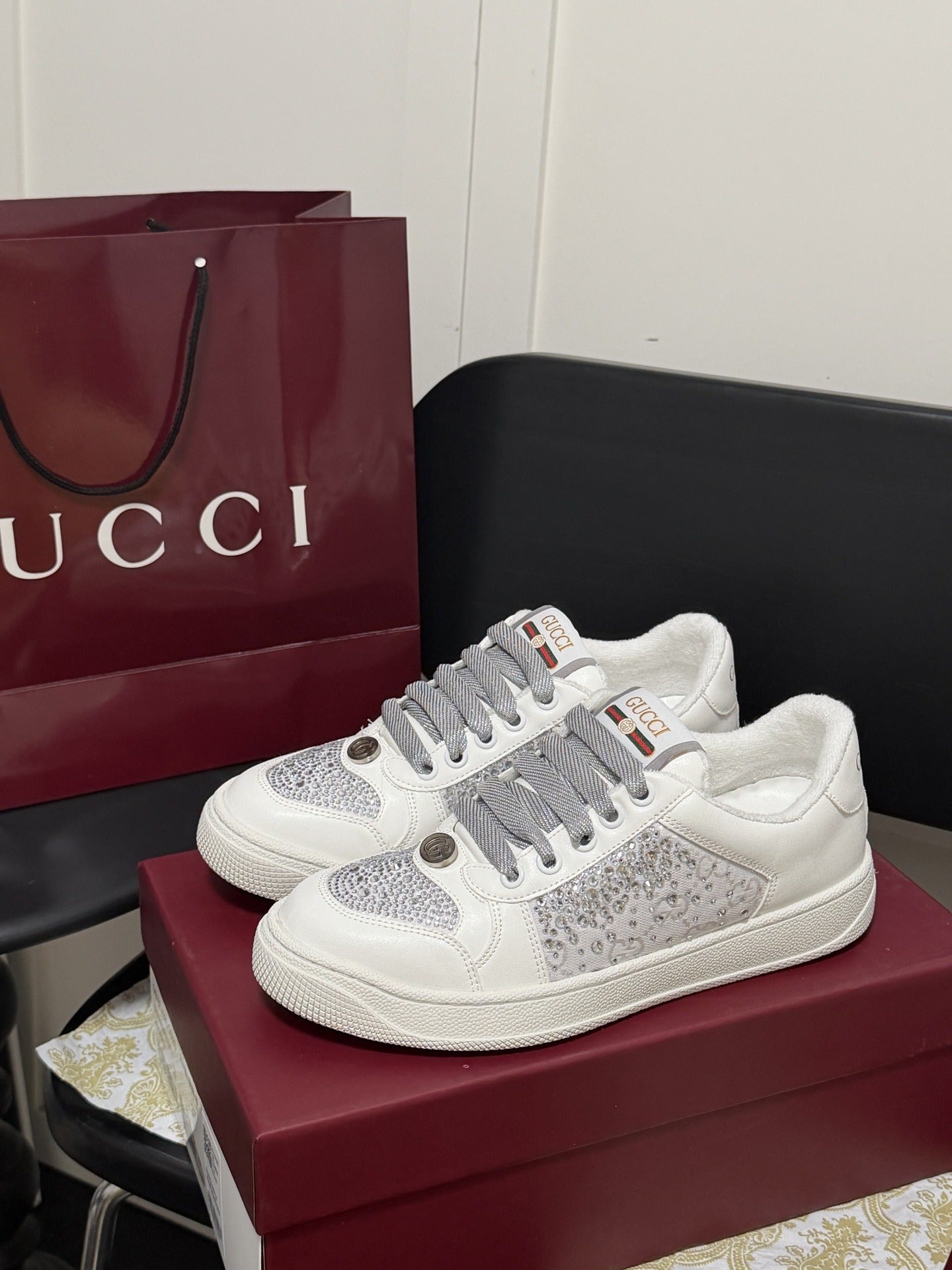 Gucci Crystal Sneakers