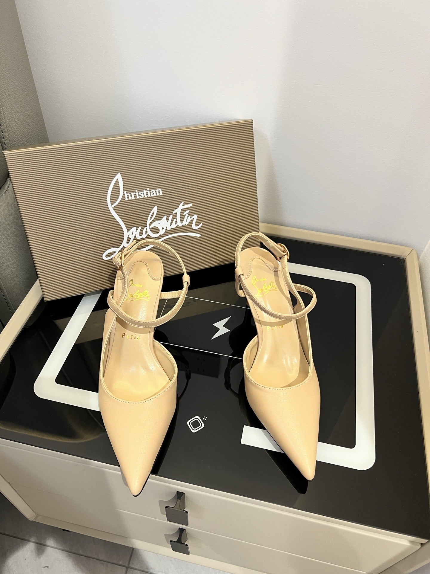 Christian Louboutin Black Sandals