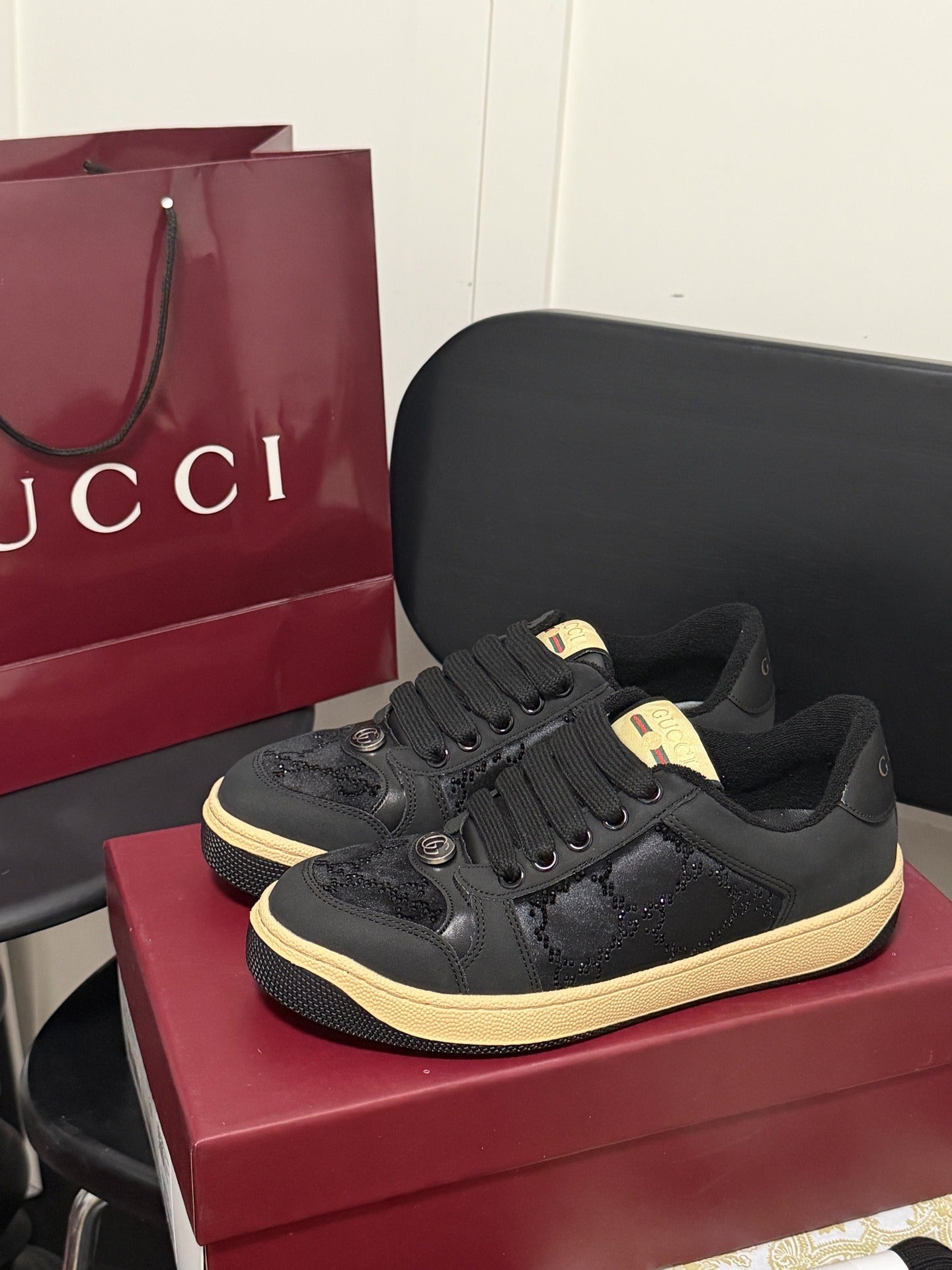 Gucci Crystal Sneakers