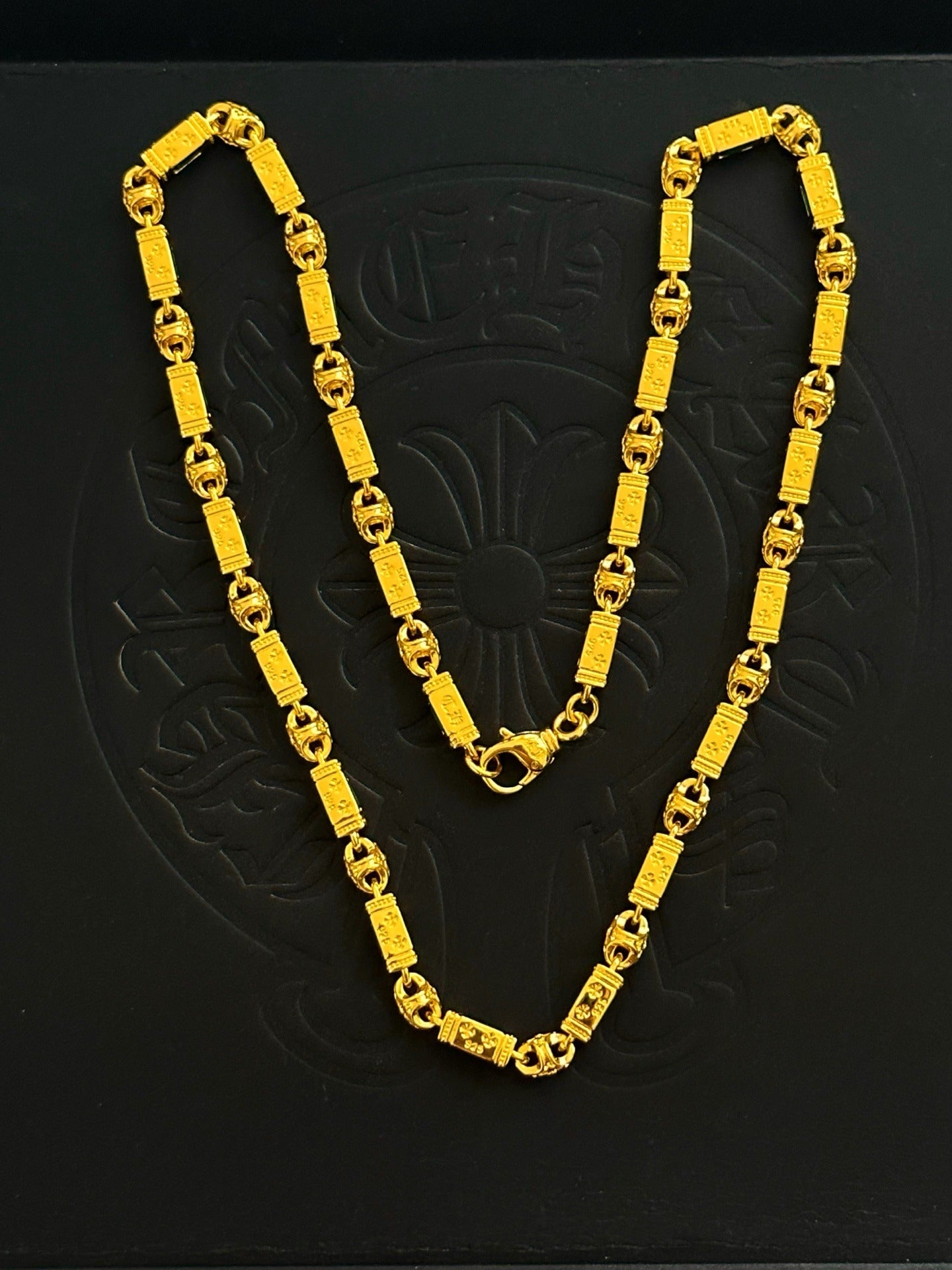 Chrome Hearts Sterling Silver Cross Necklace