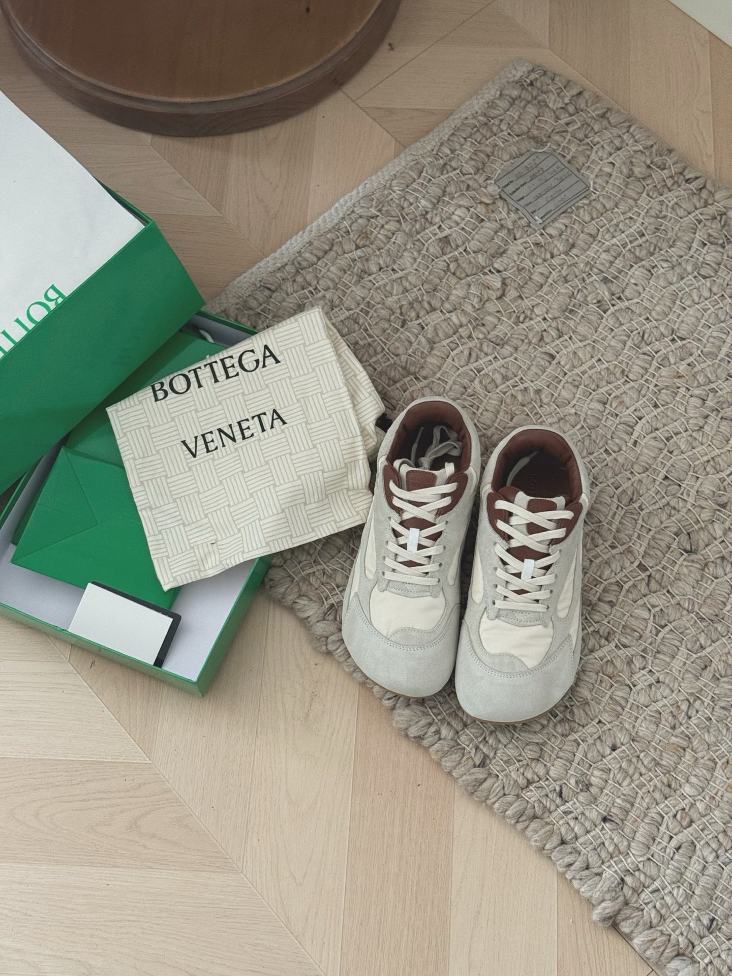 Bottega Veneta Vintage-Finish Sneakers
