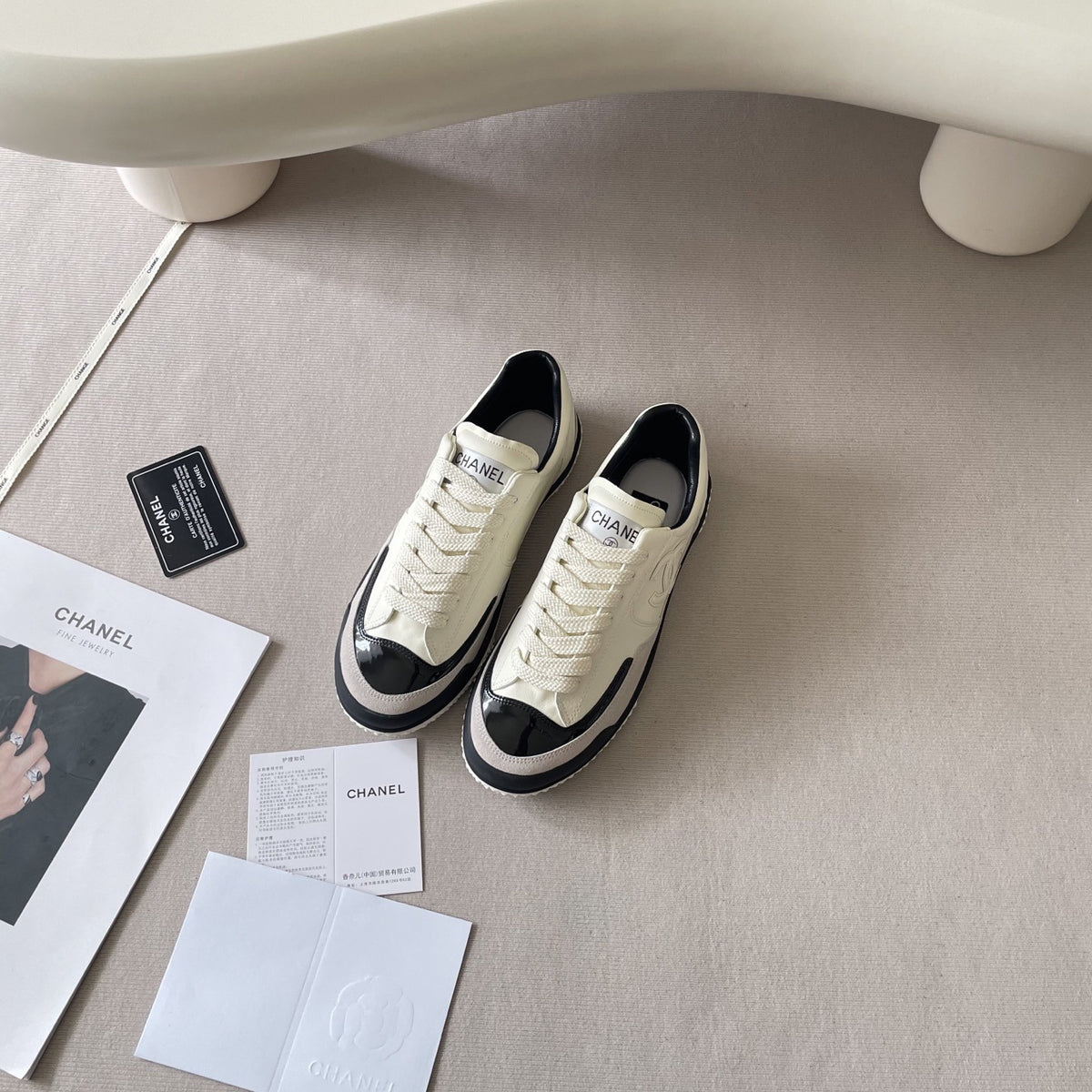 Chanel Leather Colorblock Shoes