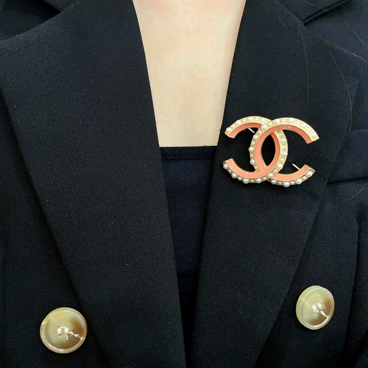 Chanel Pearl Brooch