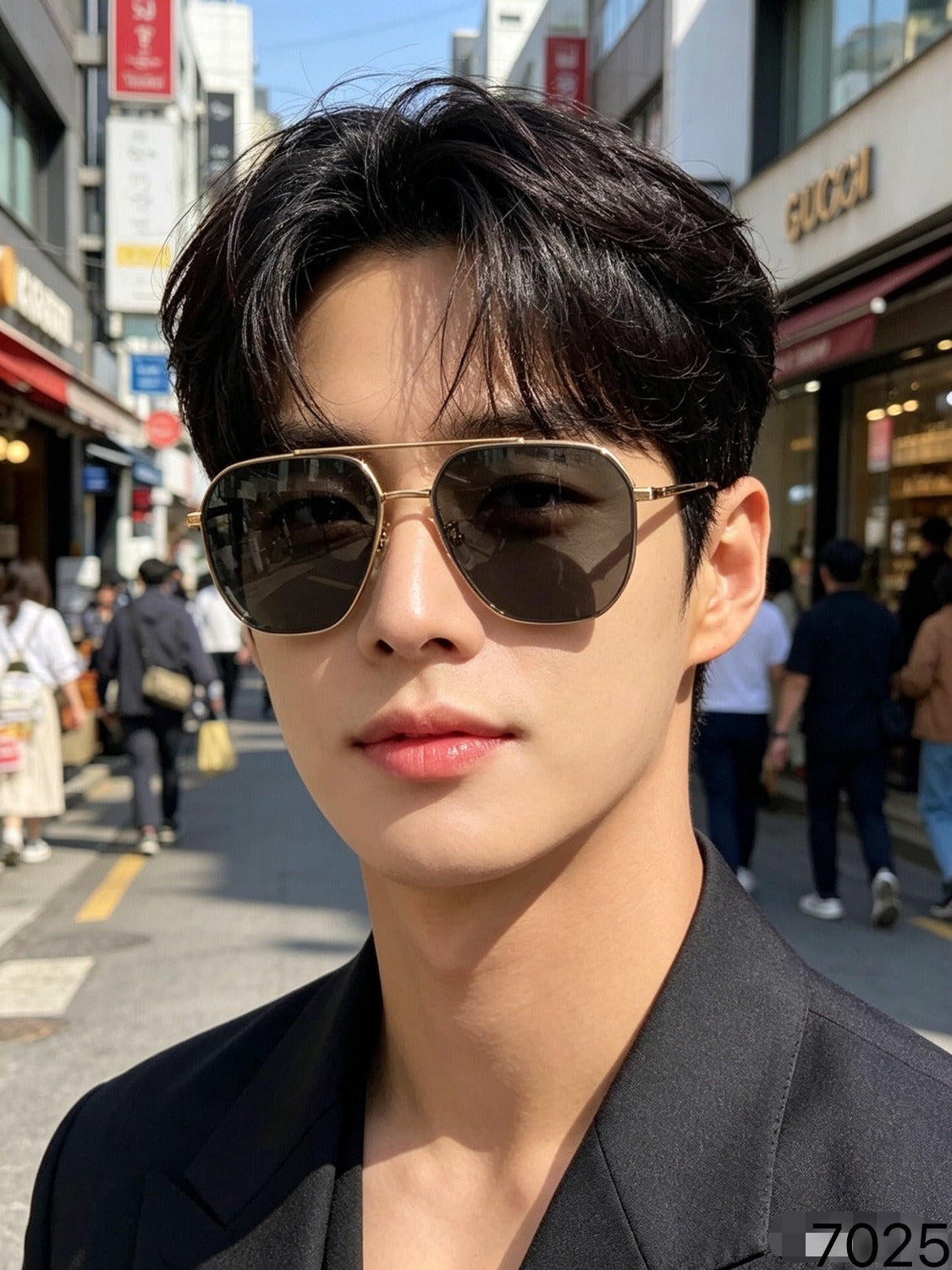 Gucci Nylon Vintage-Finish Sunglasses