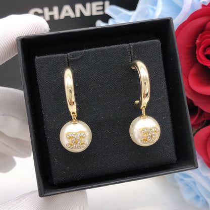 Chanel Pearl Earrings