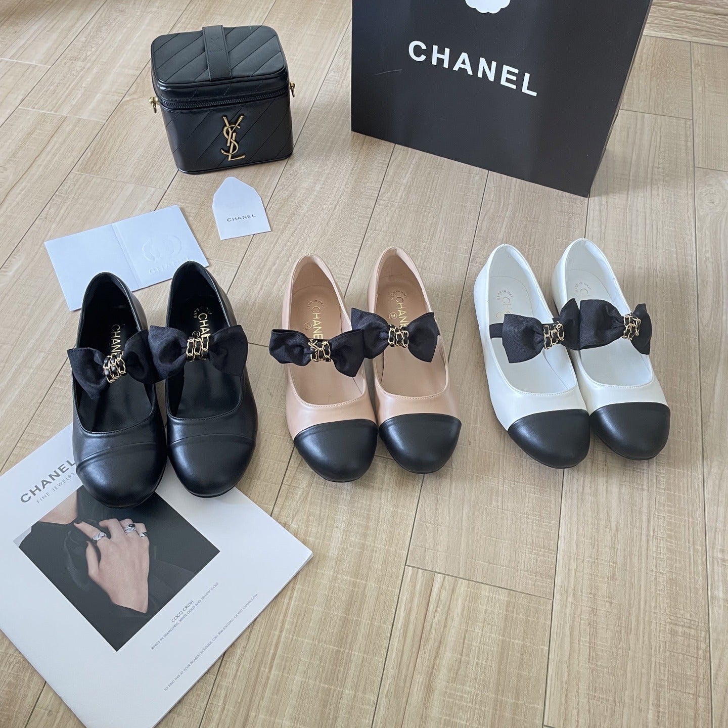 Chanel Leather Bow Shoes