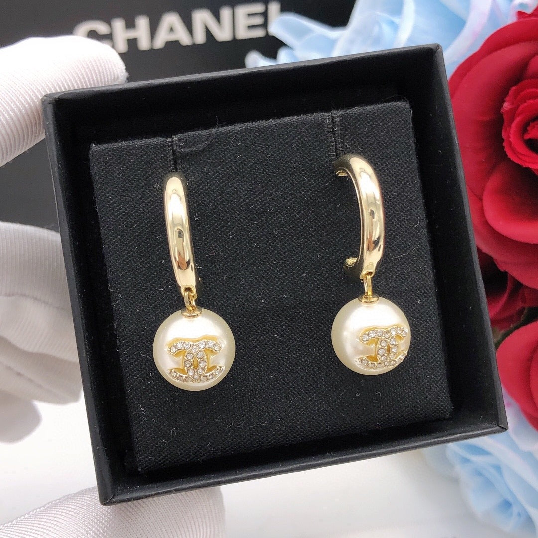 Chanel Pearl Earrings