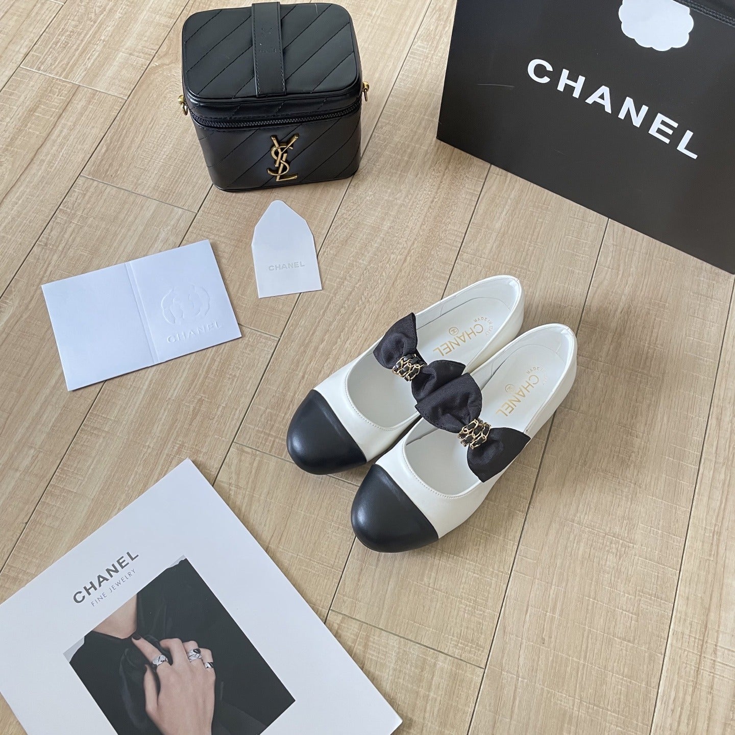 Chanel Leather Bow Shoes