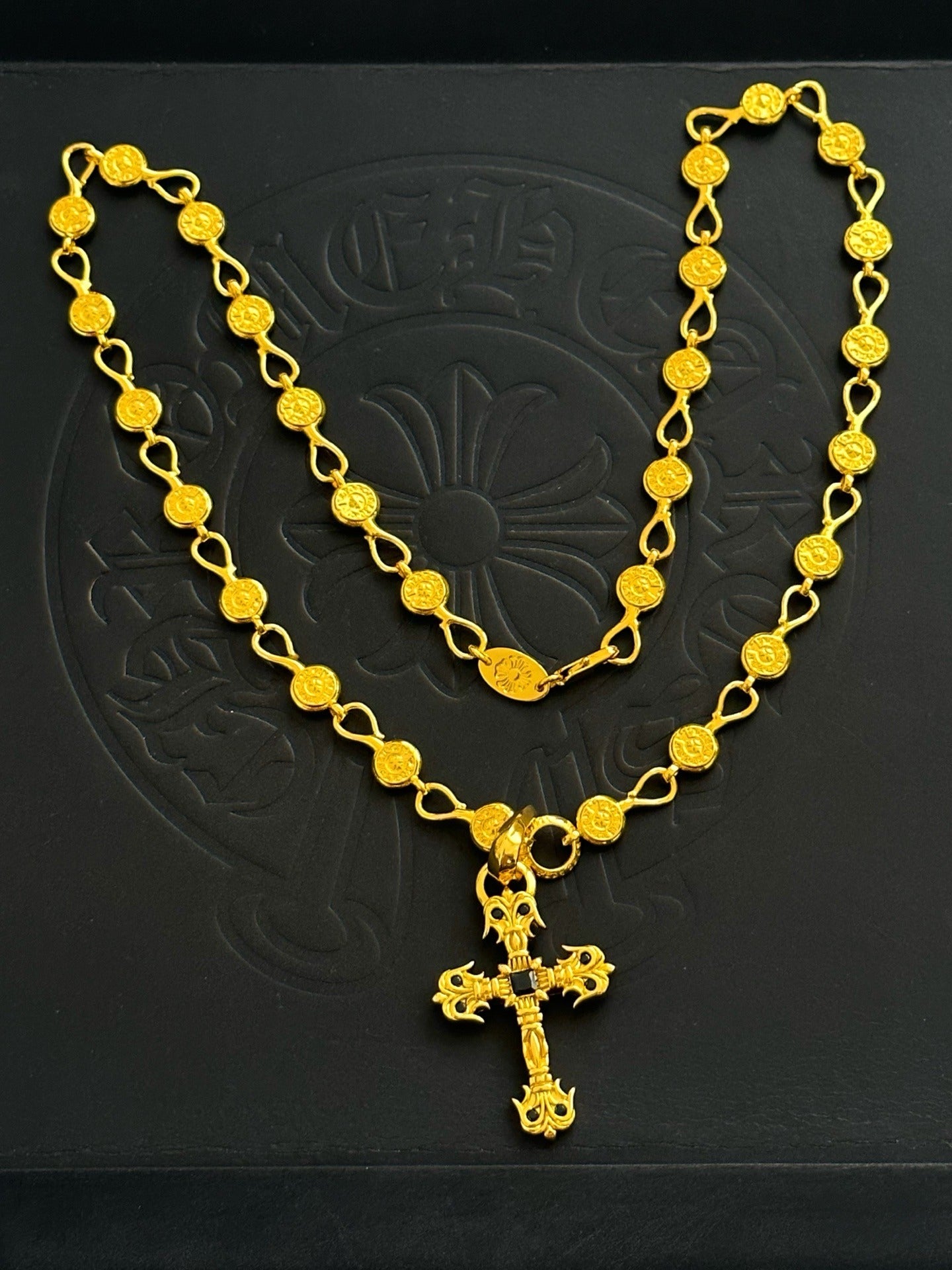 Chrome Hearts Sterling Silver Cross Necklace