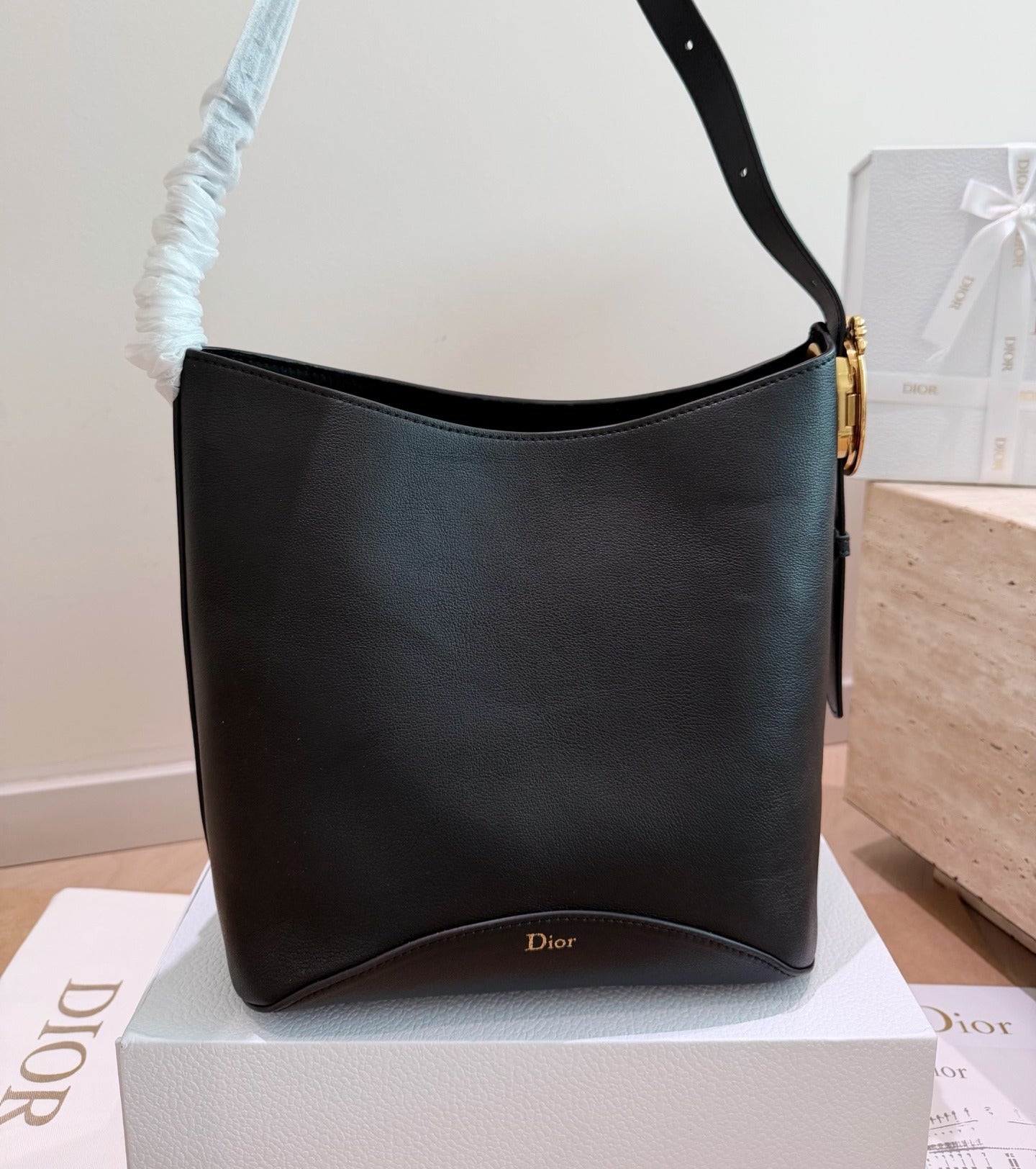 Dior Canvas & Leather Handbag