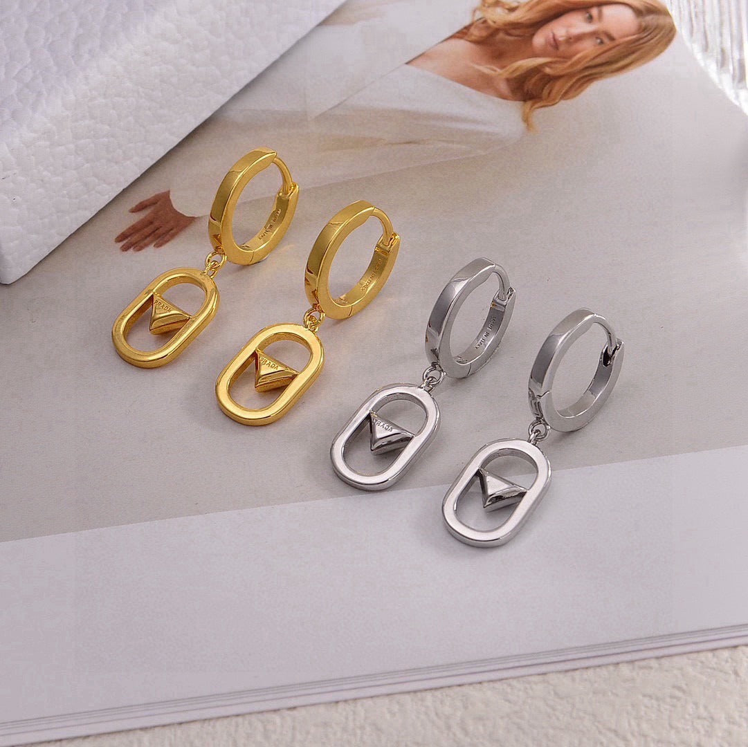 Prada Gold Earrings