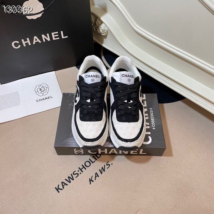 Chanel Leather Logo Shoes
