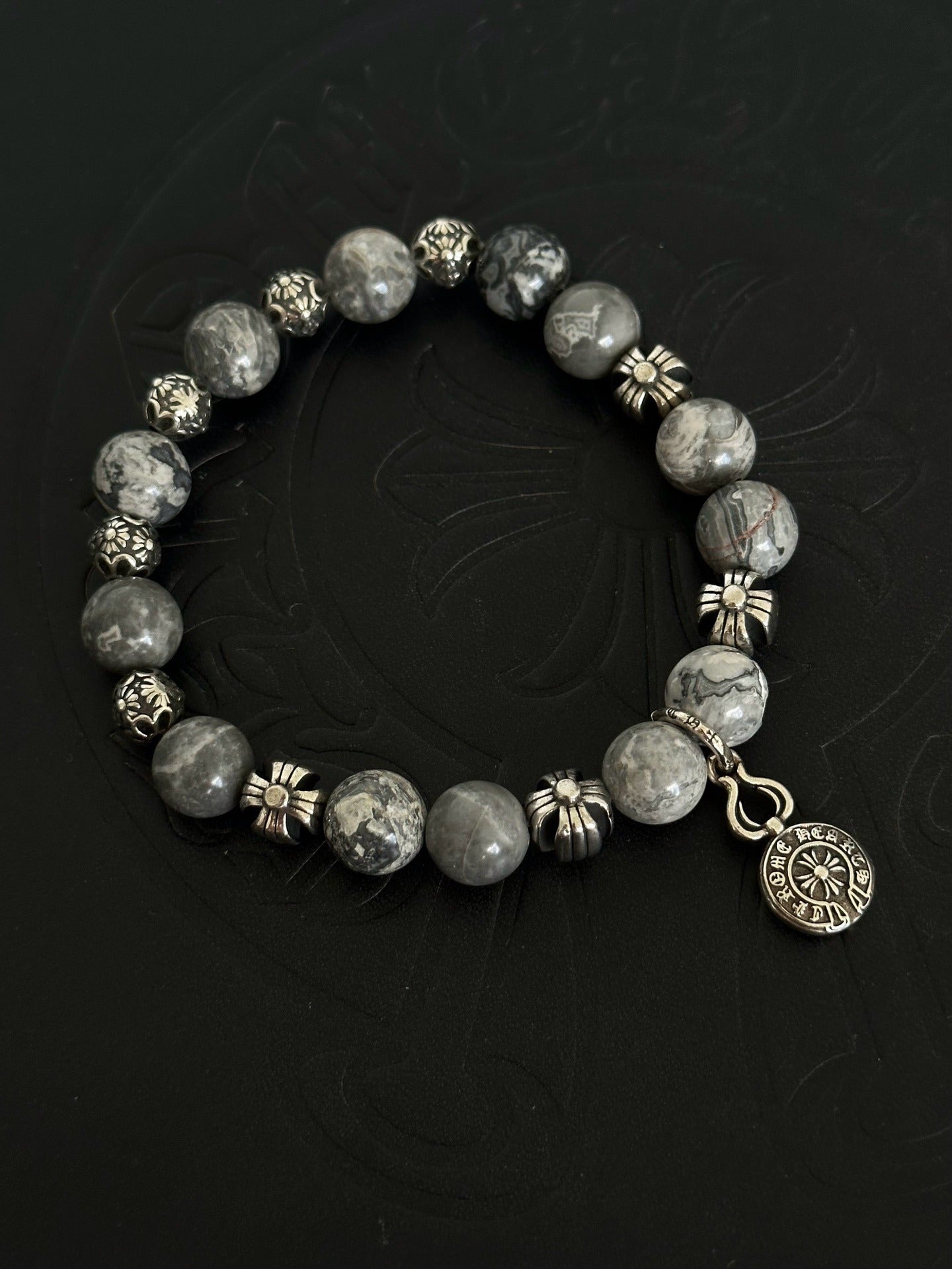 Chrome Hearts Sterling Silver Cross Bracelet