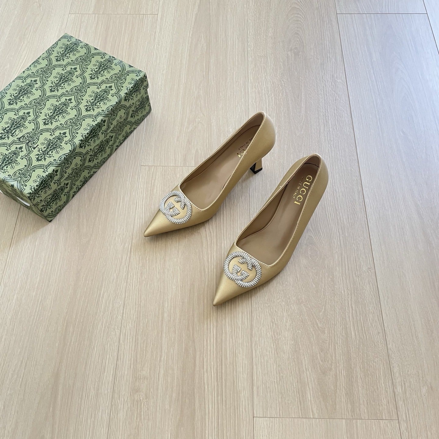 Gucci Crystal Heels