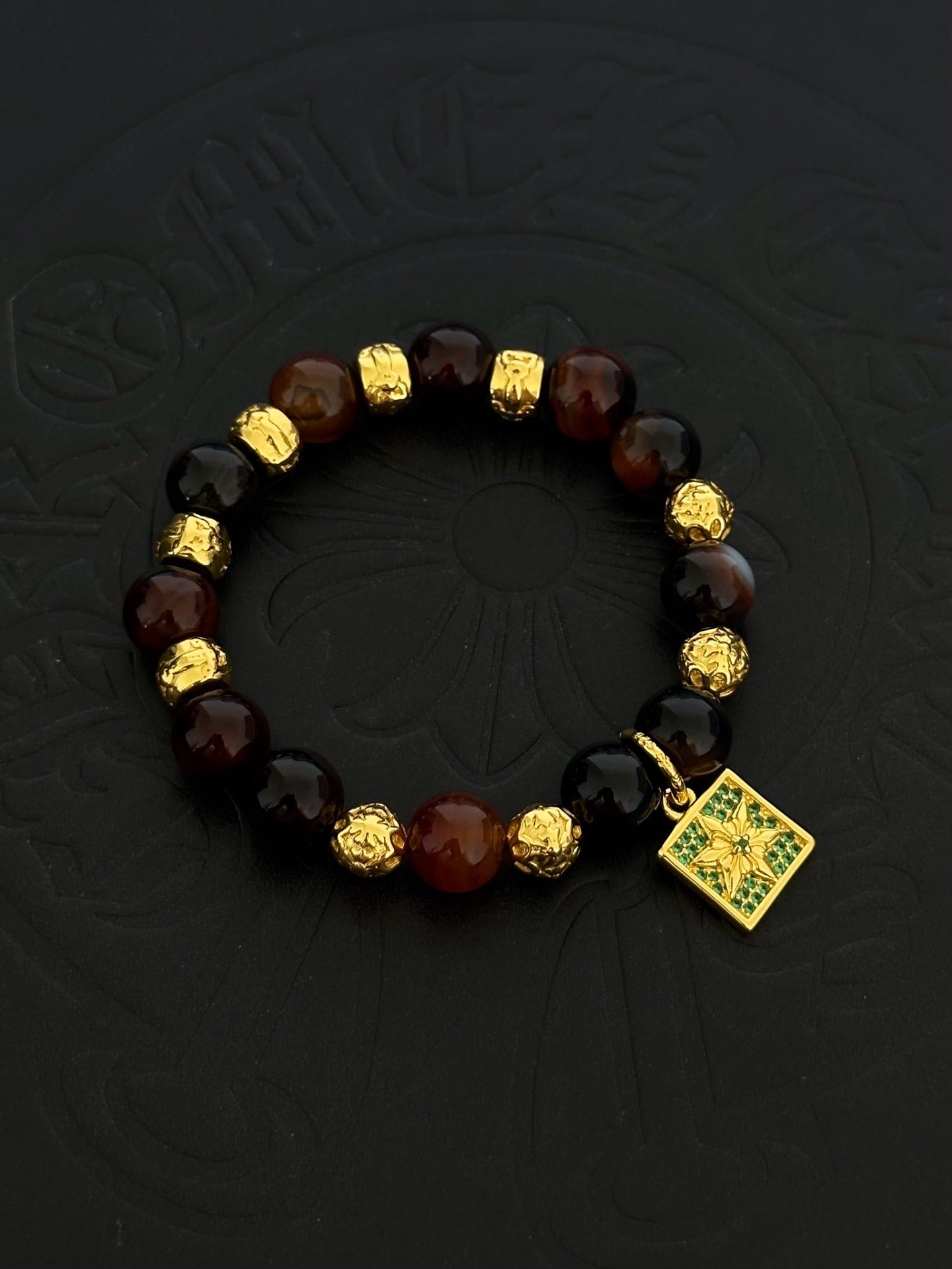Chrome Hearts Sterling Silver Cross Bracelet