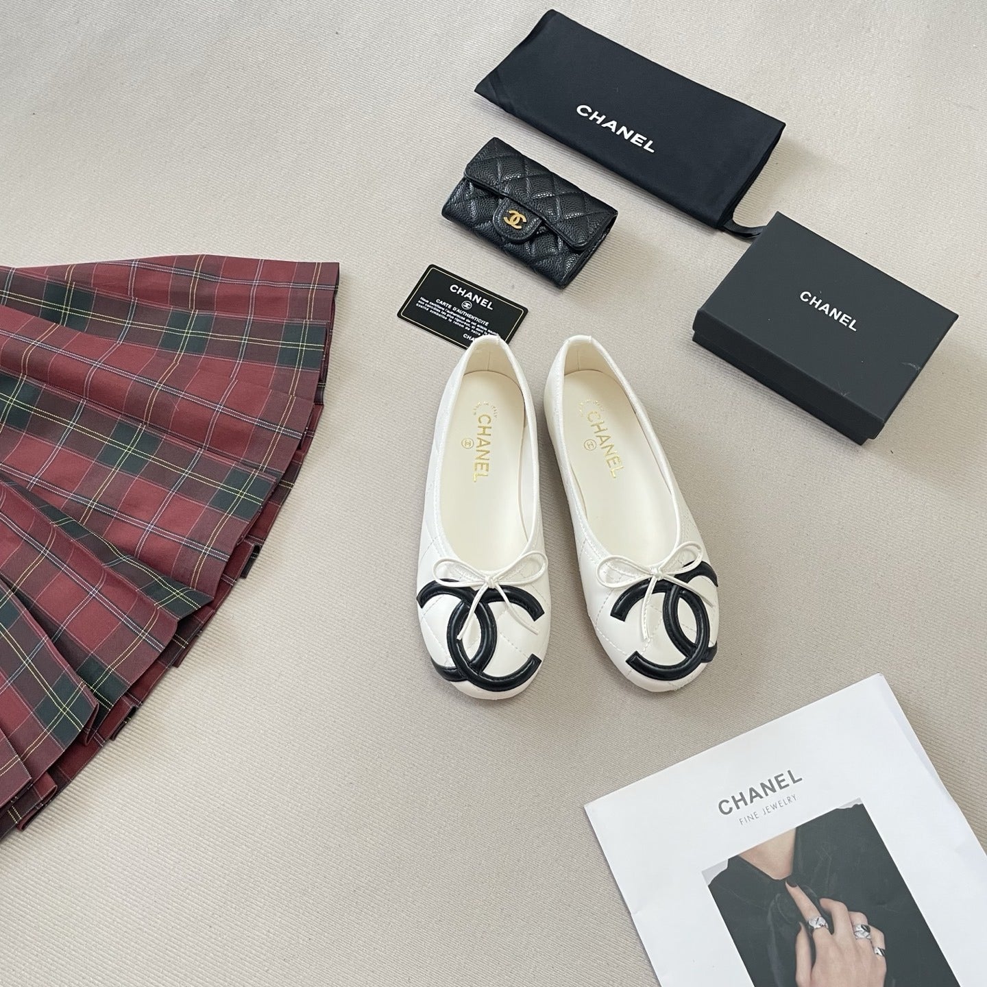 Chanel Leather Ballet Flats