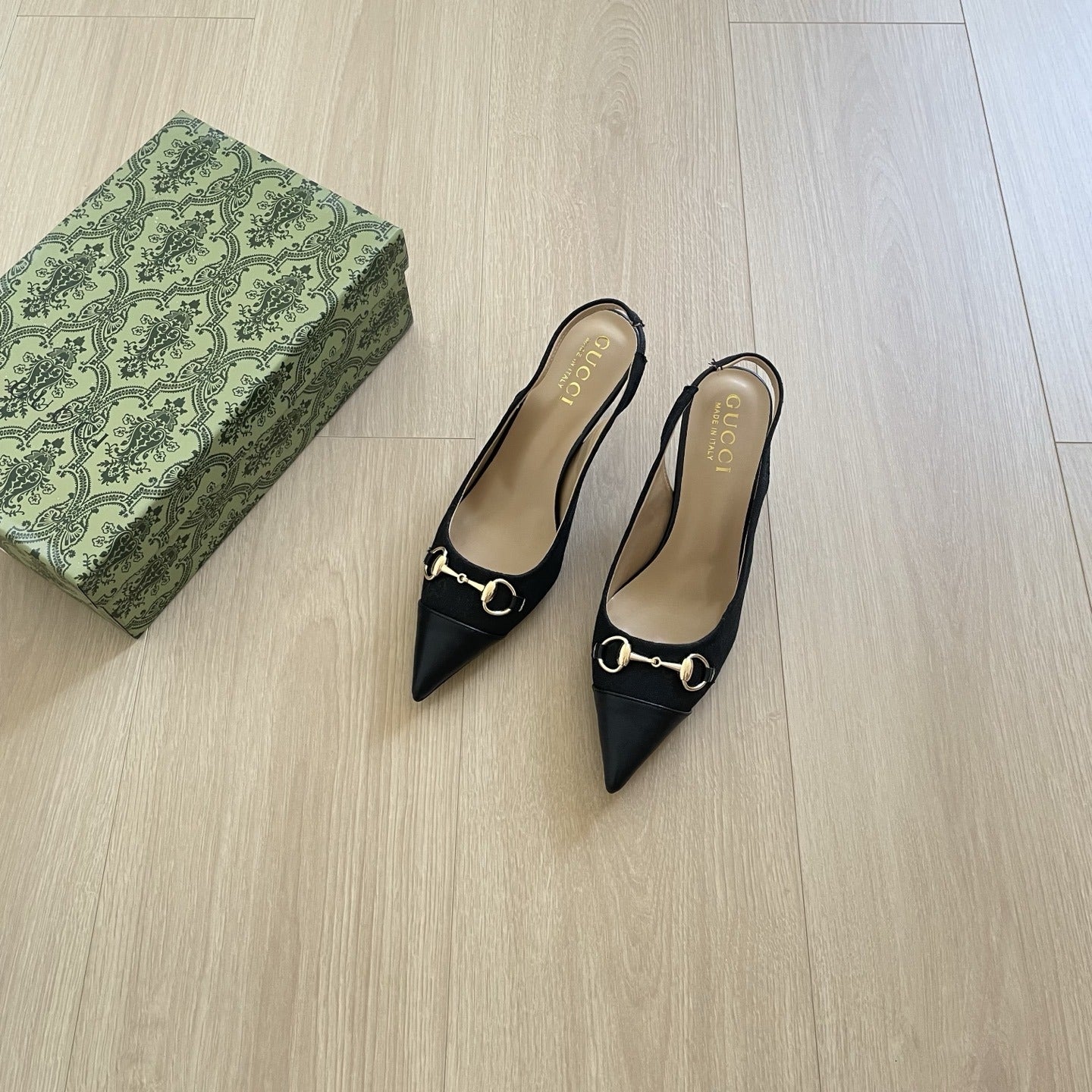 Gucci Canvas Horsebit Sandals