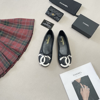 Chanel Leather Ballet Flats