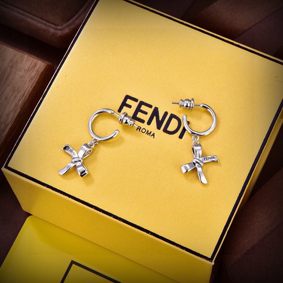 Fendi Logo Earrings