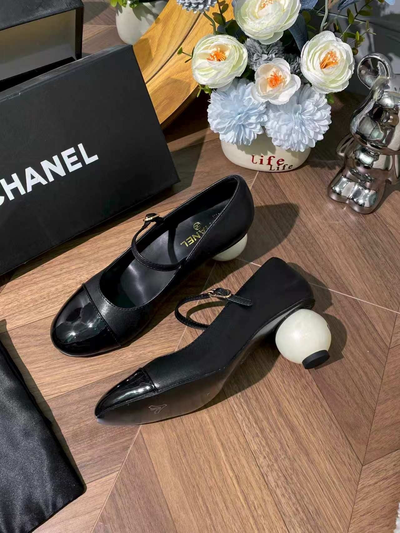 Chanel Pearl Shoes