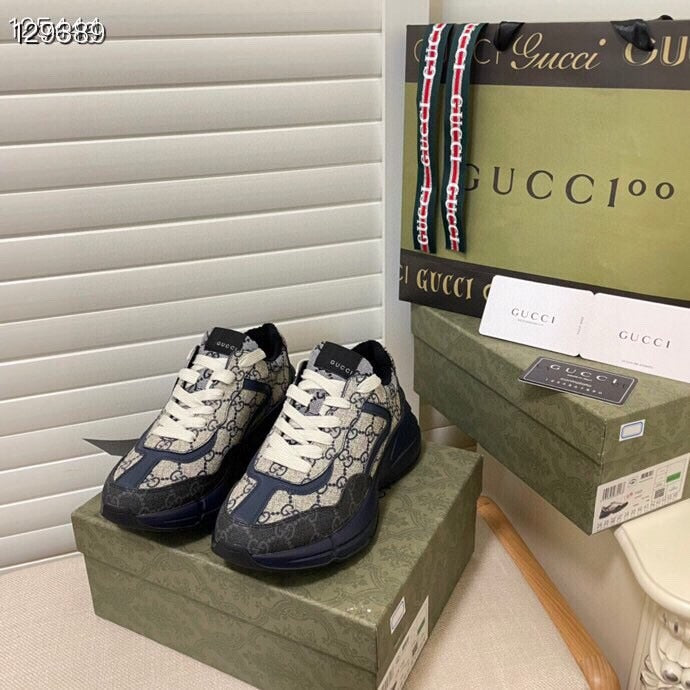 Gucci Calfskin Leather Sneakers