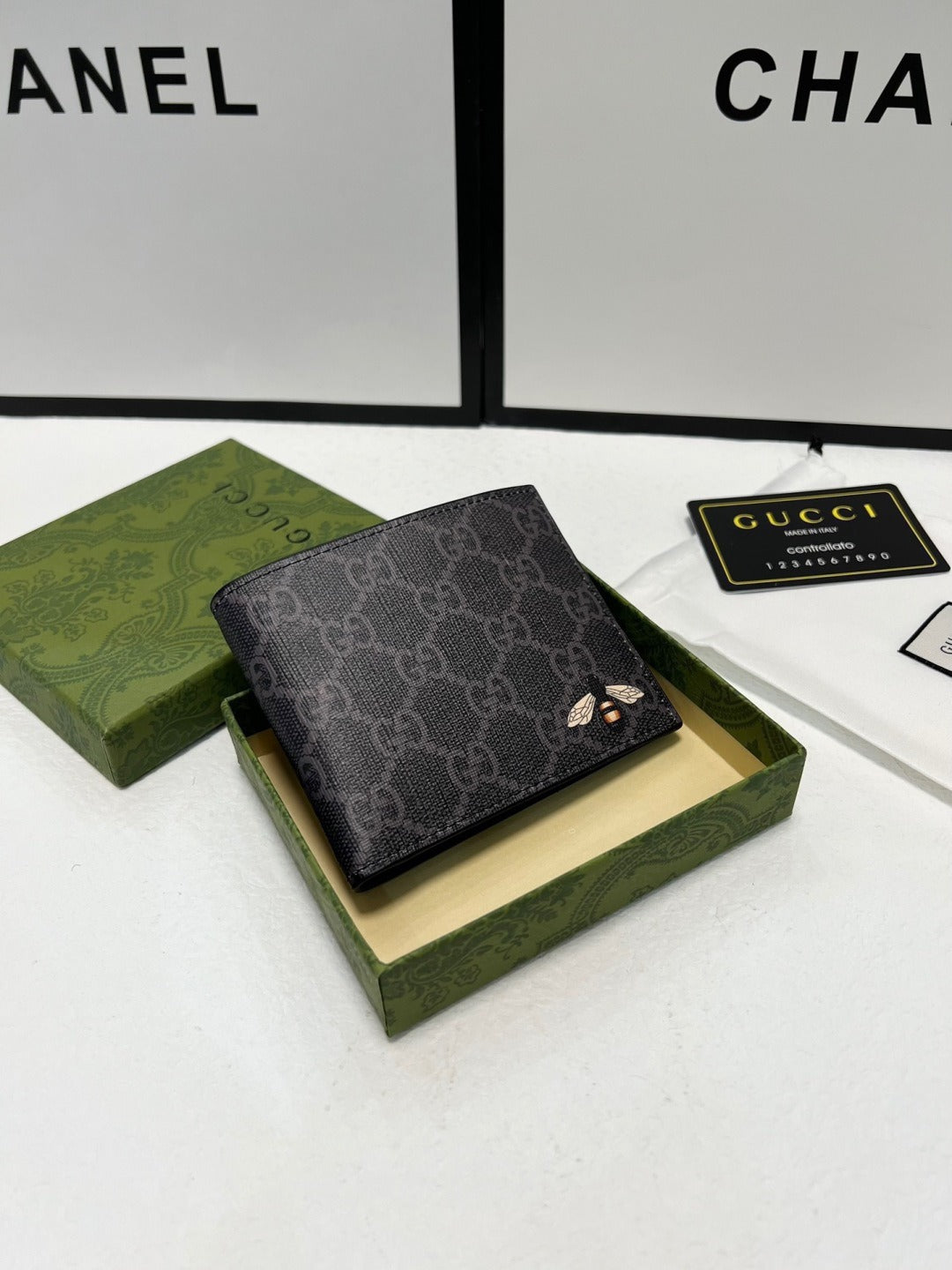 Gucci Black Bee Wallet